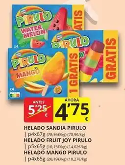 Supermercados MAS Pirulo - helado sandia oferta