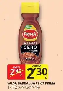 Supermercados MAS Prima - salsa barbacoa cero oferta