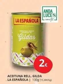 Supermercados MAS La española - aceituna rell.gilda oferta