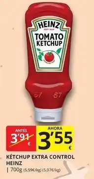 Supermercados MAS Heinz - ketchup extra control oferta
