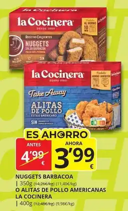 Supermercados MAS La cocinera - nuggets barbacoa oferta