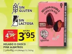Supermercados MAS Helado o choco pink albatros oferta