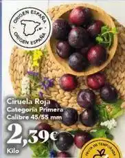 Gadis Origen - ciruela roja categoria primera 45/55 mm oferta