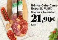 Gadis El rubio - ibérico cebo campa extra chorizo o salchichon oferta