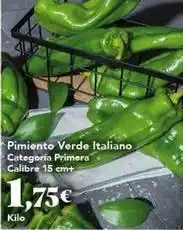 Gadis Pimiento verde italiano categoría primera calibre 15 cm+ oferta