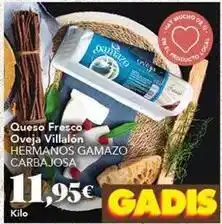 Gadis Queso fresco oveja villalón hermanos oferta