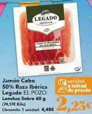 Gadis Legado del pozo - jamón cebo 50% raza ibérica oferta