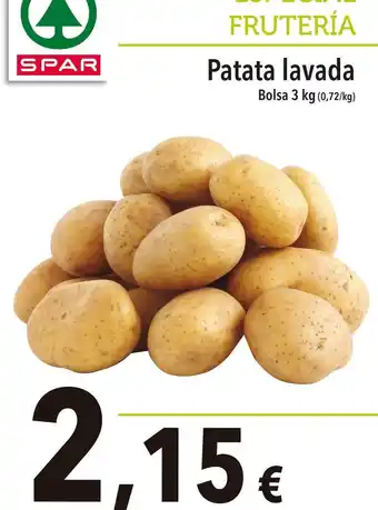 Spar - patata lavada