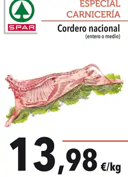 SPAR Spar - cordero nacional oferta