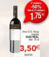 SPAR Marca guia - vino d.o. rioja crianza oferta