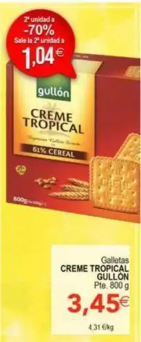 SPAR Gullón - creme tropical oferta