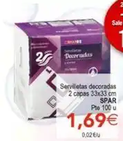 SPAR Spar - servilletas decoradas oferta