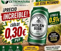 Supermercados Extremadura Molen bier - cerveza oferta