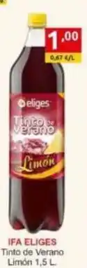 Supermercados Extremadura Ifa eliges - tinto de verano limon oferta