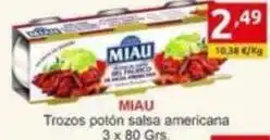 Supermercados Extremadura Miau - trozos potón salsa americana oferta