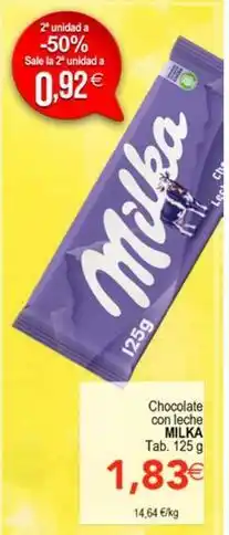 SPAR Milka - chocolate con leche oferta