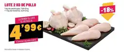 AhorraMas Lote 2 kg de pollo oferta