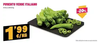 AhorraMas Italiamo - pimiento verde italiano oferta