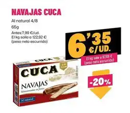 AhorraMas Cuca - navajas oferta