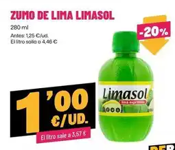 AhorraMas Limasol - zumo de lima oferta