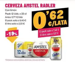 AhorraMas Amstel - cerveza radler oferta