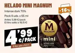 AhorraMas Magnum - helado mini oferta