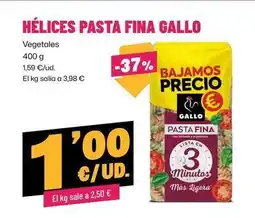 AhorraMas Gallo - pasta fina vegetales oferta