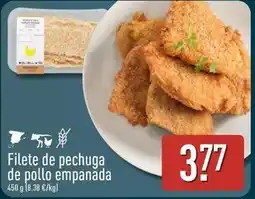 ALDI Filete de pechuga de pollo empanada oferta