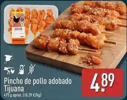 ALDI Pincho de pollo adobado tijuana oferta