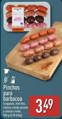 ALDI Pinchos para barbacoa oferta
