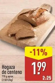 ALDI Hogaza de centeno oferta