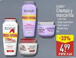 ALDI L'oréal - elvive champú y mascarilla oferta