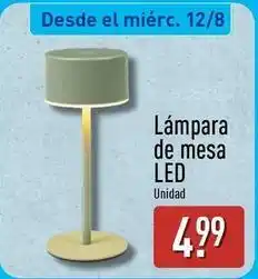 ALDI Lampara de mesa led oferta