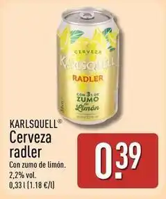 ALDI Karlsquell - cerveza radler oferta