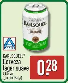 ALDI Karlsquell - cerveza lager suave oferta