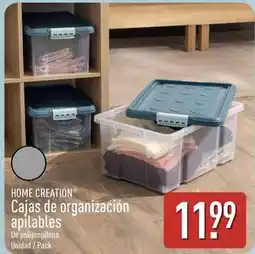 ALDI Home - cajas de organización apilables oferta
