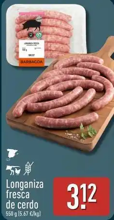 ALDI Longaniza fresca de cerdo oferta