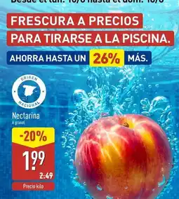 ALDI Origen - nectarina oferta