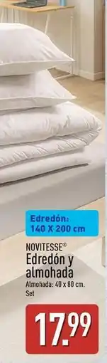 ALDI Novitesse - edredon y almohada oferta