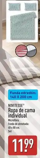 ALDI Novitesse - ropa de cama individual oferta