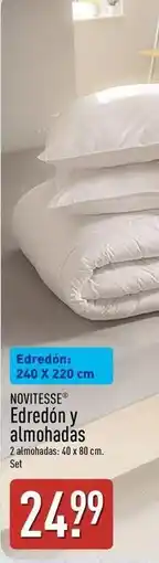 ALDI Novitesse - edredon y almohadas oferta