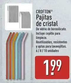 ALDI Cristal - pajitas de oferta