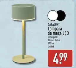 ALDI Lampara de mesa led oferta