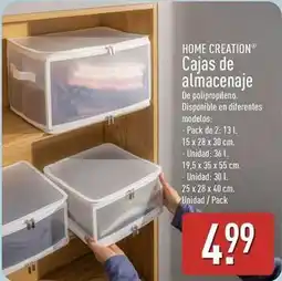 ALDI Home - cajas de almacenaje oferta