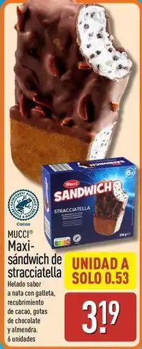 ALDI Nature - maxi sandwich de stracciatella oferta