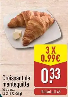 ALDI Croissant de mantequilla oferta