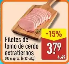 ALDI Filetes de lomo de cerdo extratiernos oferta
