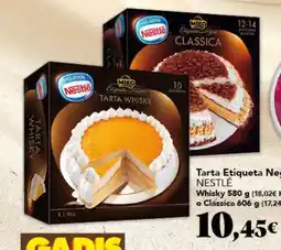 Gadis NESTLÉ Tarta Etiqueta Negra Whisky o Classica oferta