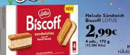 Gadis LOTUS Helado Sándwich Biscoff oferta