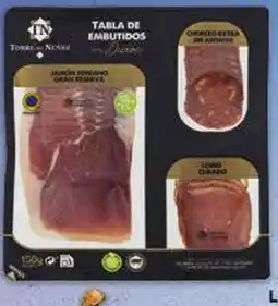 Gadis TORRE DE NÚÑEZ Tabla Embutidos 50% Duroc oferta
